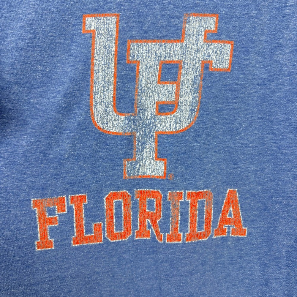 The Original Retro Brand Florida UF Gators Graphic T-Shirt Blue Mens Large